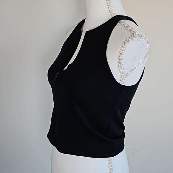 Madewell Black Zip-Front Sleeveless Tank – Minimalist Chic size S - Picture 6 of 9